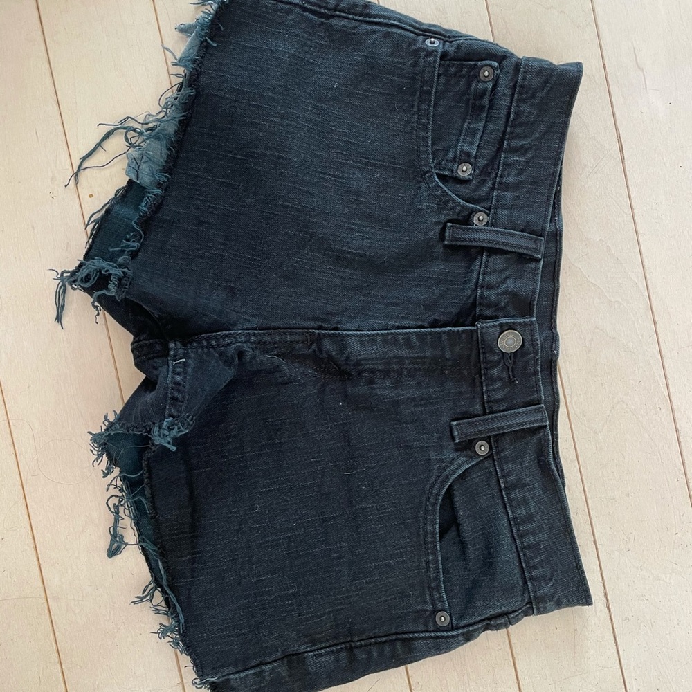 Levi’s Black Jean Shorts